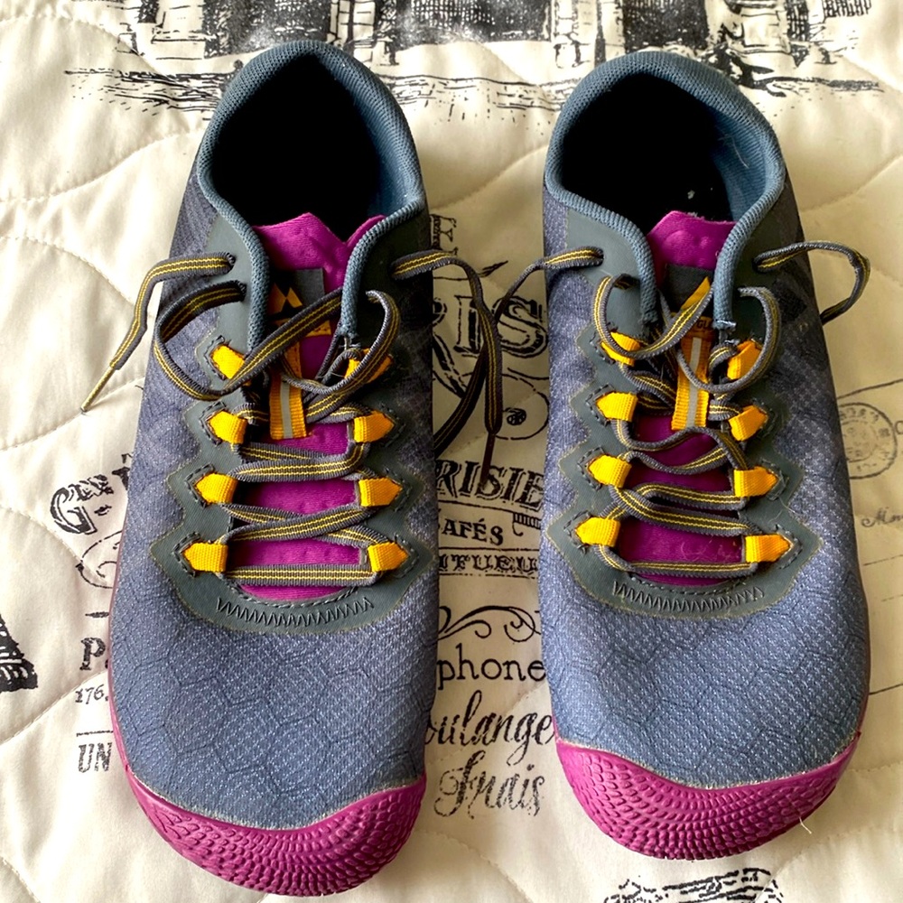 Merrell Turbulence Running Shoe Womens Size 9  Gray Black Purple Vapor Glove 3